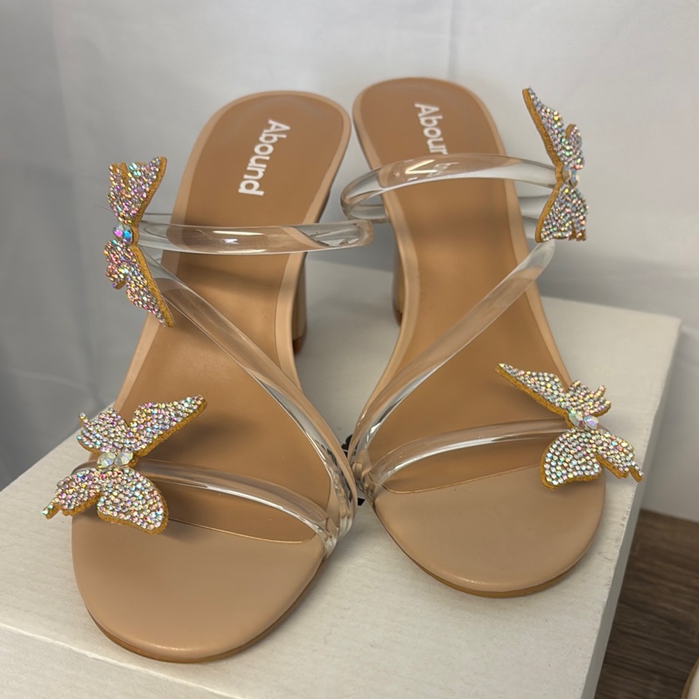 Abound Tan and Cream Heels with Elegant Design